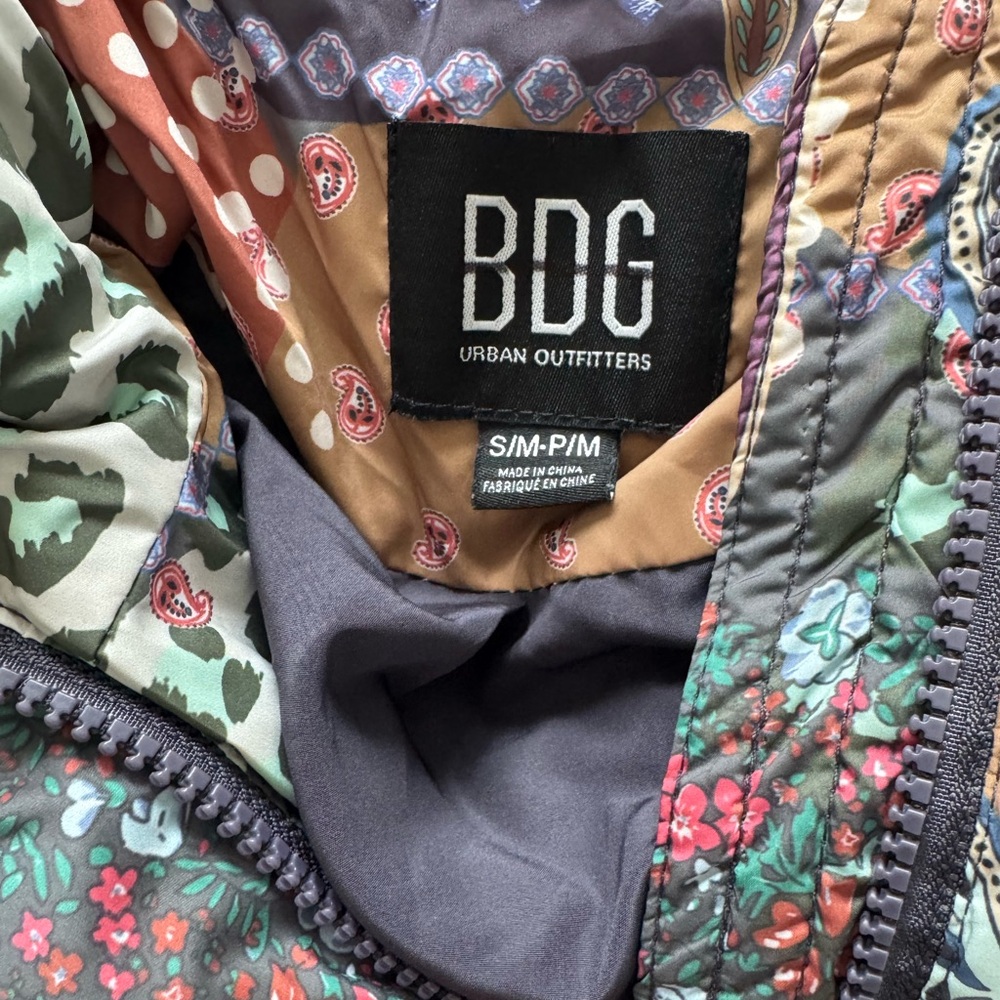 BDG Colorful Patchwork Puffer Jacket - image 3